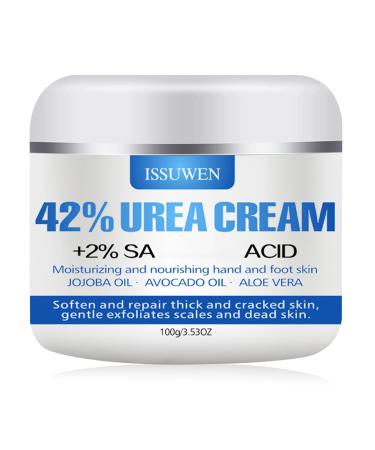 Urea 42% Foot Cream Cracked Heel Repair Cream For Feet and Hand Callus Remover For Dry And Hard Skin Maximum Strength for Hand Foot and Body Care 100g (Original Scent)