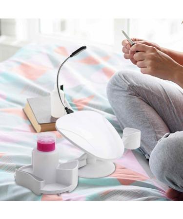 Nail Arm Rest | 2 in 1 Nail Hand Rest and Manicure Supplies Professional Nail Supplies for Salon Home for Her Non-Slip Nail Station with LED Light Aezon - Buy Online on GoSupps.com