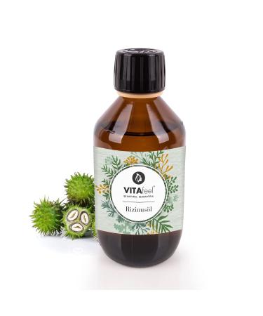 VitaFeel Castor Oil - 100% Cold Pressed | 250ml Eyelash Serum & Hair Oil | Best for Healthy Hair & Lashes - Buy Online on GoSupps.com