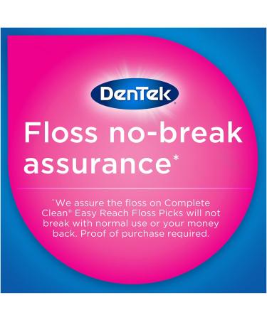 DenTek Complete Clean Floss Picks - 75 Count | Removes Food & Plaque Efficiently - Buy Online on GoSupps.com