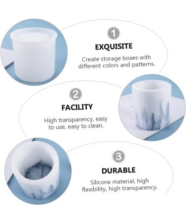 COHEALI 1pc Pen Holder Mold Cosmetic Containers Crystals Decor Ashtray Holder Diy Molds Brush Cup Fudge - Buy Online on GoSupps.com