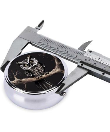 Late Night Owlround Pill Box | 3 Compartment Portable Organizer for Travel | Ideal for Purse & Pocket - Buy Online on GoSupps.com