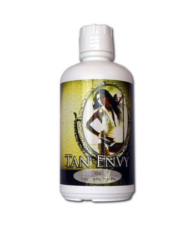 Tan Envy European Blend MED 9.5% DHA Sunless Airbrush Spray Tanning Solution 64 oz (ships in 2 quarts)