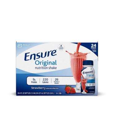 Ensure Original Nutrition Shake Strawberry (8 fl. oz 24 ct.) (Pack of 2)