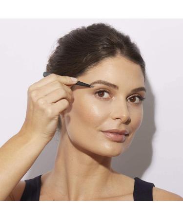 Professional Stainless Steel Eyebrow Tweezers - Precision Facial Hair Removal for Men & Women | Black - Ideal for Ingrown Hairs & Blackheads - Buy Online on GoSupps.com