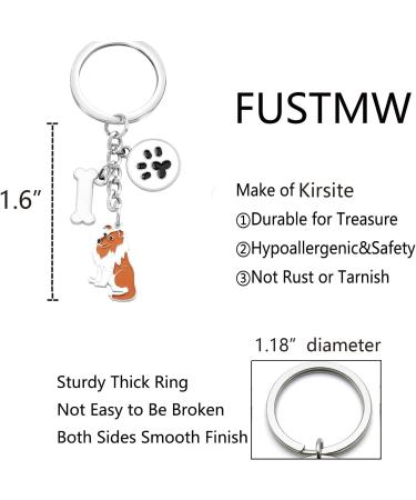 Ensianth Dog Keychain | Perfect Gifts for Dog Lovers & Owners | Paw Print Design | Ideal for Moms & Dads | Cute Shetland Sheepdog Keyring - Buy Online on GoSupps.com