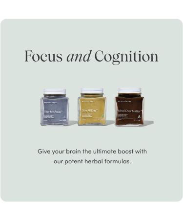 Apoth kary Blue Me Away Herbal Powder Supplement | Supports Mental Clarity Focus Energy & Stress Relief | Sugar Free Gluten Free Vegan Caffeine-Free - International Shipping Available - Buy Online on GoSupps.com