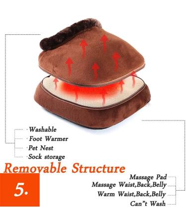 DYHQQ Foot Warmer with Massage & Heat Therapy - Cozy Comfort for Home & Office | Pain Relief & Relaxation - Buy Online on GoSupps.com