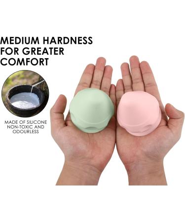 Spiky Massage Ball Set - 2 Lacrosse Balls for Plantar Fasciitis Neck Pain Relief & Deep Tissue Massage - Buy Online on GoSupps.com