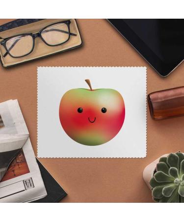Buy Cute Apple Face Microfiber Lens/Eyeglasses Cleaning Cloths - Set of 2 | International Shipping Available - Buy Online on GoSupps.com