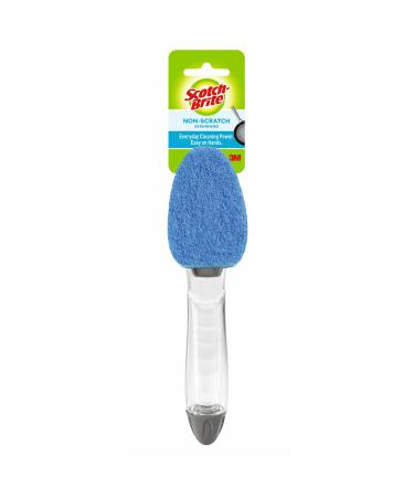 Scotch-Brite Non-Scratch Dishwand, Scrubber for Cleaning Kitchen, Bathroom, and Household, Non-Scratch Dish Scrubber Safe for Non-Stick Cookware, 1 Dishwand