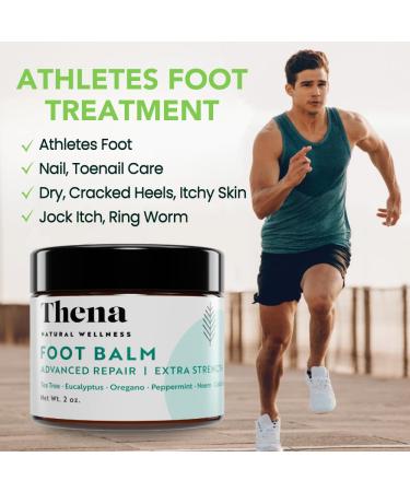 Extra Strength Athlete's Foot Balm - Advanced Treatment Cream for Cracked Heels & Itchy Skin | Effective Foot Care for Men & Women - Buy Online on GoSupps.com