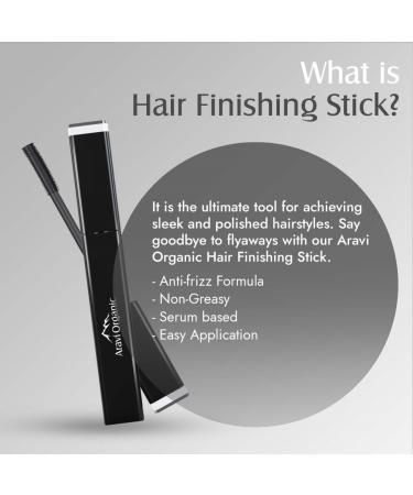 Hair Finishing Stick - Natural Flyaway Control & Frizz Fighter - Smooth Shiny Non-Greasy Finish - 0.5 FL Oz | International Shipping - Buy Online on GoSupps.com