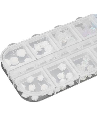 3D Cute Flower Nail Charms Nail Glitter Charm Rhinestones Ornaments Nail Art Decorations Glitter Accessories for DIY Craft Nail Art Design Manicure Decor - Buy Online on GoSupps.com