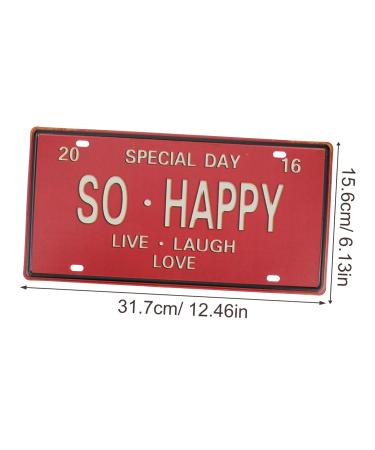 Cabilock Emblems Iron Painting Vintage Signs for Sale Antique Signs License Plate Three-dimensional Iron Mark - Buy Online on GoSupps.com
