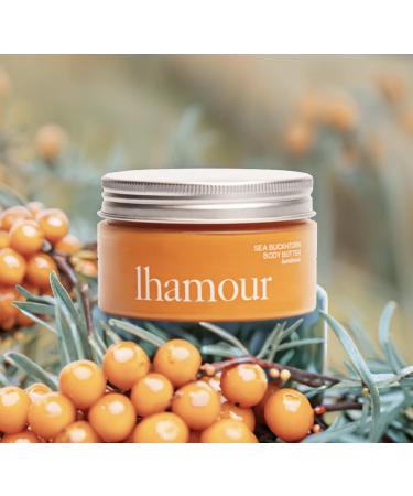 Handmade Sea Buckthorn Oil Body Butter - All-Natural Ultra Hydrating Skin Care Balm with Beef Tallow Shea Rosehip & Coconut Oil - 3.53 oz - Soothing Cream for Dry Skin - Buy Online on GoSupps.com