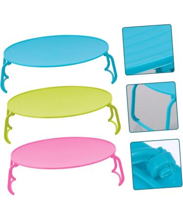 Alipis 6 Pcs Microwave Bracket Veggie Tray Folding Tray Rounded Food Tray Holder Rack Bracket Multifunction - Buy Online on GoSupps.com