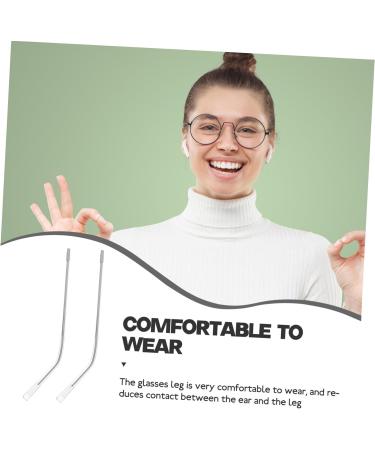 Yardenfun Metal Low Sunglasses Accessories - 1 Pair of Replacement Glasses Legs (12.5x0.3cm) - Durable Silver Parts for Enhanced Style - Buy Online on GoSupps.com