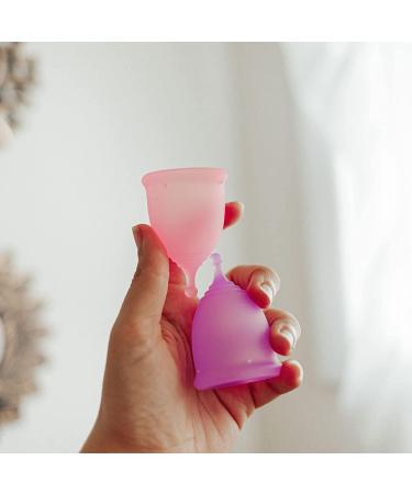 Pixie Cup 2 Soft Menstrual Cups - Ranked 1 for Most Comfortable Reusable Period Cup - Buy One We Give One - Includes Ebook Guide Wipes Lube & Storage Bag - Tampon and Pad Alternative 1 count (Pack of 2) - Buy Online on GoSupps.com