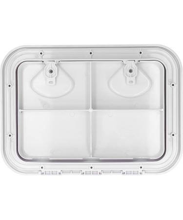 Deck Access Hatch for Marine Boat | 17-1/4" x 12-3/8" Inspection Cover with Lock | White | International Shipping Available - Buy Online on GoSupps.com