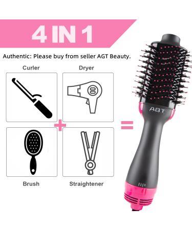 Hot Air Brush 4 in 1 Hair Dryer Volumizer - Salon Styling at Home | Ceramic Coating | 1200W C-black - Buy Online on GoSupps.com