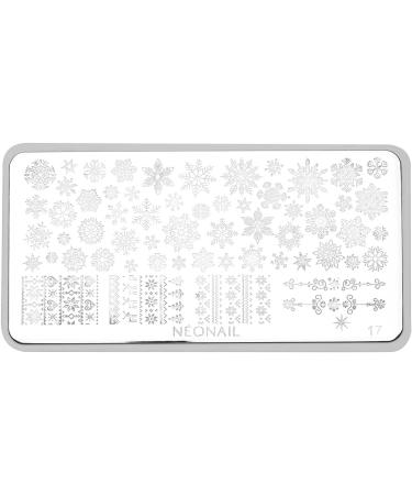 Neonail Stamping Plate 17 | Perfect Stencil & Nail Art Design | French Nails Stamp | Nail Art Schablone for Creative Nail Designs - Buy Online on GoSupps.com