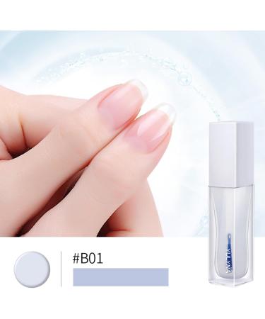 Clear Nail Polish 2 in 1 Nail Varnish Quick Dry Top Coat & Base Coat Nail Polish Glossy Shine & Long Lasting Nail Varnish Odorless Non-Toxic Water Based Nail Polish - 8ml - Buy Online on GoSupps.com
