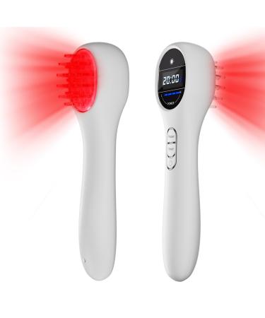 Cozion Hair Growth Comb with Red Light for Hair Loss Red Light Therapy for Hair Growth Anti-Hair Loss Comb for Men and Women Eu