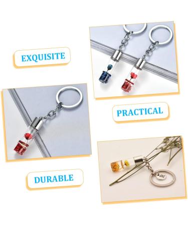 ABOOFAN 20 Pcs Dried Flower Keychain Keychains for Car Keys Hanging Tube Keychain Miss Preserved Flower - Buy Online on GoSupps.com
