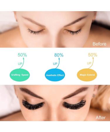 Easy Fan Mega Volume Lash Extensions D-0.03 12mm | Rapid Blooming, Flowering C D Curl Lashes 9-20mm - Buy Online on GoSupps.com
