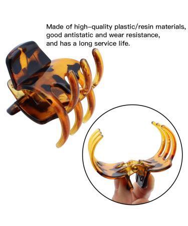 Buy Txer Success 12-Piece Hair Clip Set - Plastic Hair Claw Clips in 2 Sizes for Women & Girls - Stylish Brown Hair Accessories - Buy Online on GoSupps.com