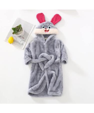 Miyanuby Baby Boys Girls Bathrobe - Soft Flannel Animal Hoodie for Kids 3-4 Years | Ideal Gift & Cozy Homewear - Buy Online on GoSupps.com