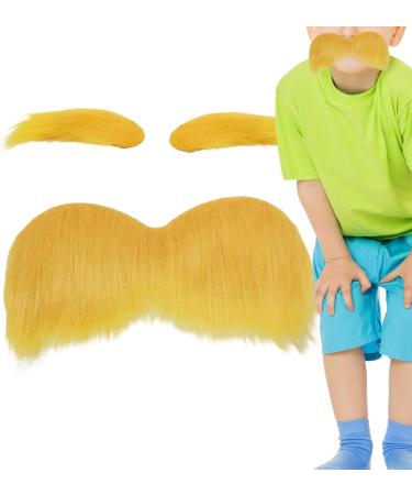 Moustache Auto-Adh sif Orange - Accessoire Photo Dr le | Sourcils Et Poils Faciaux Pour D guisements | Parfait Pour Cosplay F tes D'Halloween v nements Festivals Spectacles Sur Sc ne Ou Vacances - Buy Online on GoSupps.com