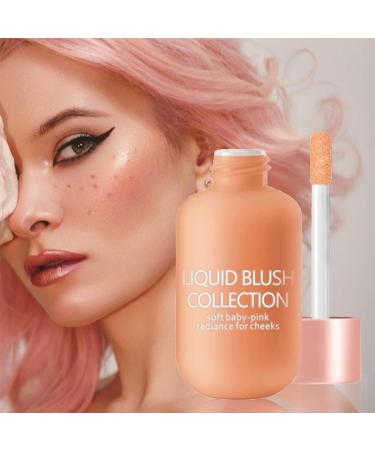 Small Peach Liquid Blush for Mature Skin - Long-Wearing & Smudge Proof Cream Blusher (03) - Buy Online on GoSupps.com