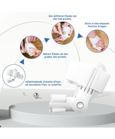 2-Piece Breathable Hallux Valgus Correction | Orthopedic Big Toe Spreader for Pain & Overlapping Toes - Buy Online on GoSupps.com