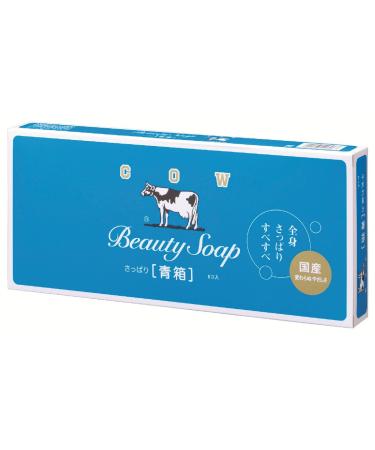 COW BRAND Soap Blue Box 85g6pieces