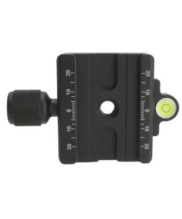 Desmond DAC-60 60mm QR Clamp 3/8" w 1/4" Adapter & Level Arca-Swiss Compatible for Tripod Head Quick Release