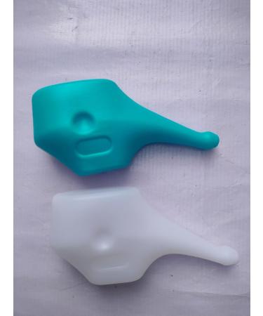 Light-Weight Neti Pot | Handy Compact & Travel Friendly (1 Blue & 1 White) (Set of 2) - Buy Online on GoSupps.com