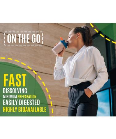 Organic Hydrolyzed Pea Protein Powder - 100% Pure Vegan Natural Unflavored - Non-GMO, Dairy/Soy/Gluten/Sugar Free - Canada Grown Yellow Pea with BCAAs - 2.62lb - Buy Online on GoSupps.com