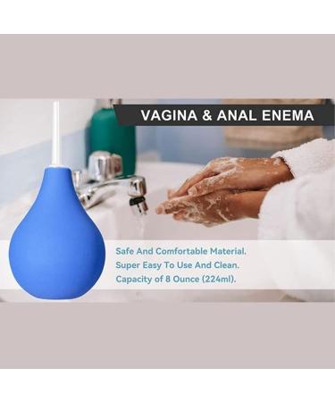 Silicone Enema Bulb - Portable 320ml Anal Shower Cleaner for Women & Men | Soft Smooth Nozzle - Buy Online on GoSupps.com