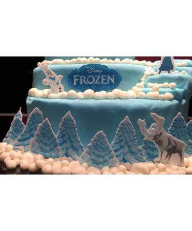Personalised Elsa Anna Stand Up Edible Wafer Cake Decorating party - Buy Online on GoSupps.com