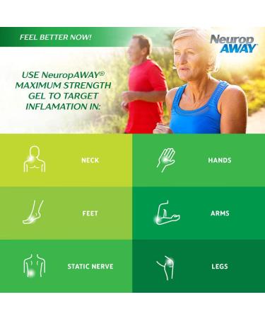 NeuropAWAY Maximum Strength Gel - Rapid Relief for Burning, Tingling, & Numbness - Non-Menthol Formula - 2.0oz Topical Gel - Buy Online on GoSupps.com