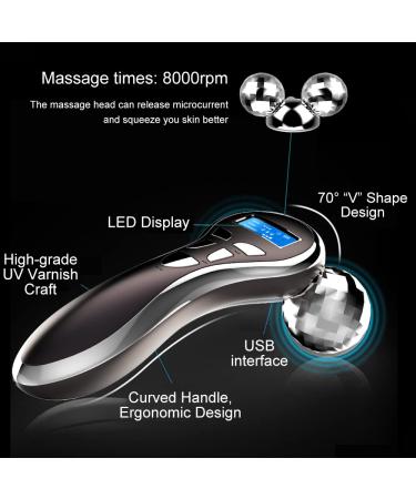 Microcurrent Facial Device  Microcurrent Face Massager Roller  4D Facial Massager Beauty Skin Care Tool for Face Eye Neck  Gift for Women - Buy Online on GoSupps.com