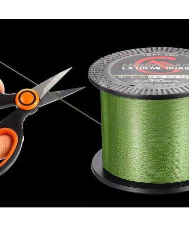 Mounchain 4 Strands Braided Fishing Line 10LB 300M/500M/1000M - Abrasion Resistant, Super Strong 100% PE Sensitive Fishing Line - Green - Buy Online on GoSupps.com