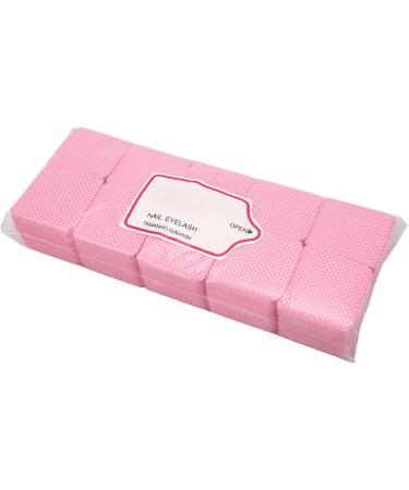  Dioche 1000 Pcs Nail Pliosh Remover Wipes Soft Nail Polish Remover Pad Eyelash Extension Glue Cleaning Pad Pink - Buy Online on GoSupps.com