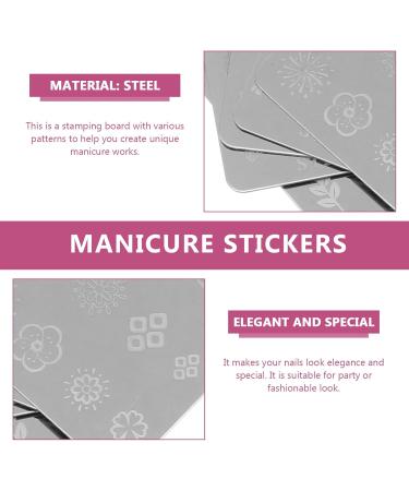 Lurrose Nail Stamp Plates - 5 Flower & Leaf Stencils for DIY Manicure Art | Perfect for Vacation & Festival | Tools for Women & Girls - Buy Online on GoSupps.com