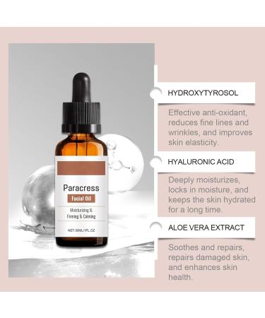 Paracresse Face Oil Paracresse Serum Organic Paracresse Face Serum Anti-Wrinkle Serum Reduces Wrinkles and Fine Lines Paracresse Extract Face Oil (1) - Buy Online on GoSupps.com