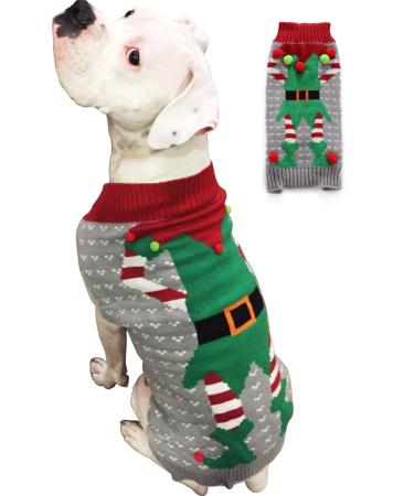 BOBIBI Ugly Christmas Dog Sweaters Pet Dog Winter Knitwear Warm Clothes X-Large Clown