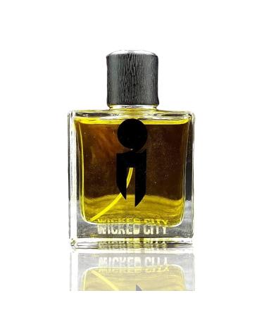 Wicked City Parfum for Men - Men's Cologne Hand Crafted Dark Romantic Sweet Boozy Scent - Notes Of 1898 Whisky Decayed Bark Haunted Oak Tobacco Vanilla Bean- - 1.7 Fl Oz
