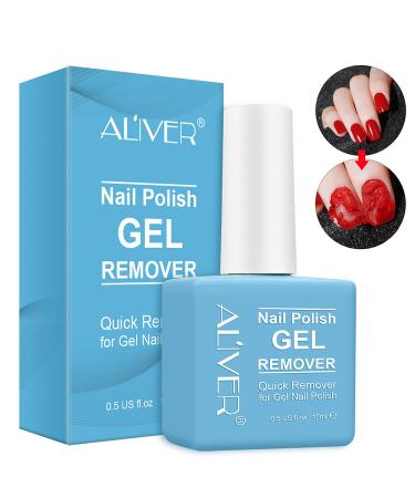 Nail Polish Remover Gel Remover For Nails In 2-5 Minutes - Quick & Easy Gel Polish Remover - No Need For Foil Soaking Or Wrapping 0.5fl Oz. (1PACK)